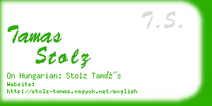 tamas stolz business card